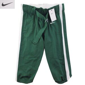 Nike Team Vapor Pro Football Pants Swoosh Green White Men's Medium NWT